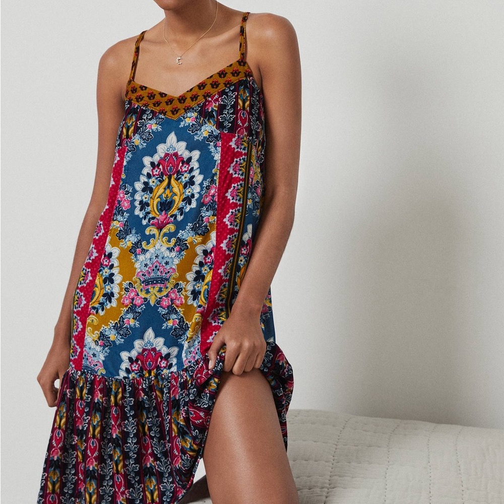 Anthropologie Zadie Velvet Slip Dress